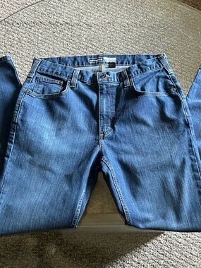 Carhartt Men's Straight Jeans in Blue Denim